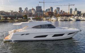 Seattle Boat Show 2019 Riviera 4800 SY Profile Starboard